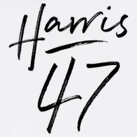 Kamala Harris 47 Feminine Script Garment-Dyed Sweatshirt