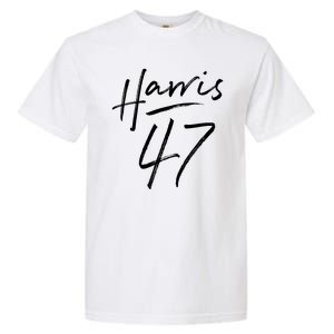 Kamala Harris 47 Feminine Script Garment-Dyed Heavyweight T-Shirt