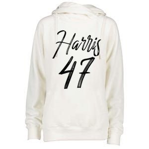 Kamala Harris 47 Kamala Harris For President 2024 Womens Funnel Neck Pullover Hood