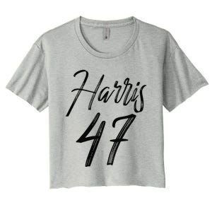 Kamala Harris 47 Kamala Harris For President 2024 Women's Crop Top Tee