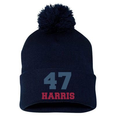 Kamala Harris 47 Pom Pom 12in Knit Beanie