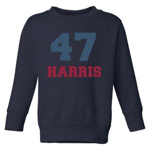 Kamala Harris 47 Toddler Sweatshirt