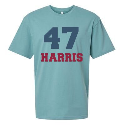 Kamala Harris 47 Sueded Cloud Jersey T-Shirt