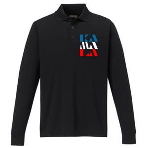 Kamala Harris 47th Madam Vice President Of The Usa Performance Long Sleeve Polo