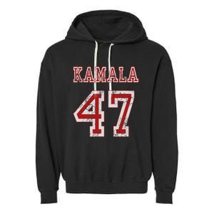 Kamala Harris 47 Th President Usa America 2024 Election Garment-Dyed Fleece Hoodie