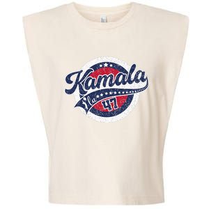 Kamala Harris 47 Th President Harris Walz 2024 Election Garment-Dyed Women's Muscle Tee