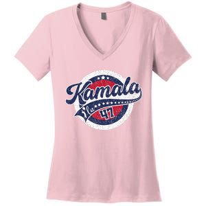 Kamala Harris 47 Th President Harris Walz 2024 Election Women's V-Neck T-Shirt