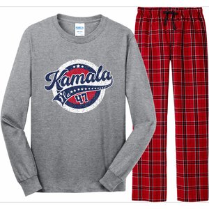 Kamala Harris 47 Th President Harris Walz 2024 Election Long Sleeve Pajama Set