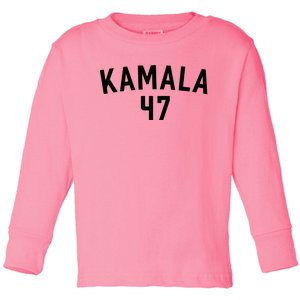 Kamala Harris 47 Toddler Long Sleeve Shirt