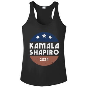 Kamala Harris And Josh Shapiro 2024 For President Campaign Ladies PosiCharge Competitor Racerback Tank