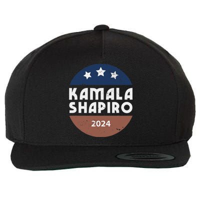 Kamala Harris And Josh Shapiro 2024 For President Campaign Wool Snapback Cap