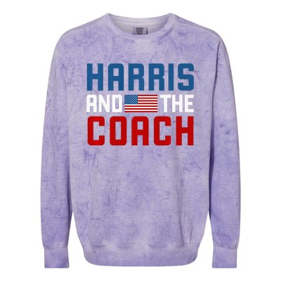 Kamala Harris And The Coach Premium Colorblast Crewneck Sweatshirt