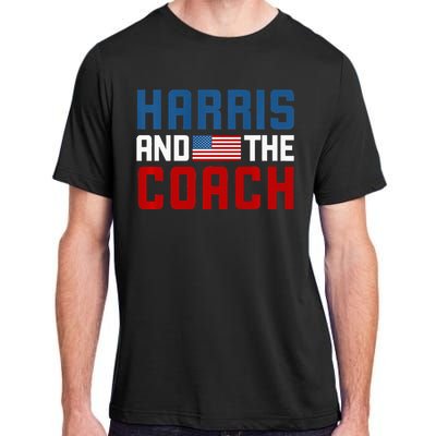 Kamala Harris And The Coach Premium Adult ChromaSoft Performance T-Shirt