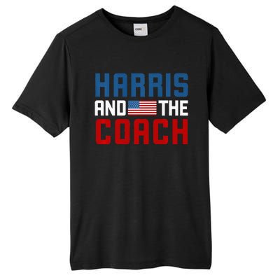 Kamala Harris And The Coach Premium Tall Fusion ChromaSoft Performance T-Shirt