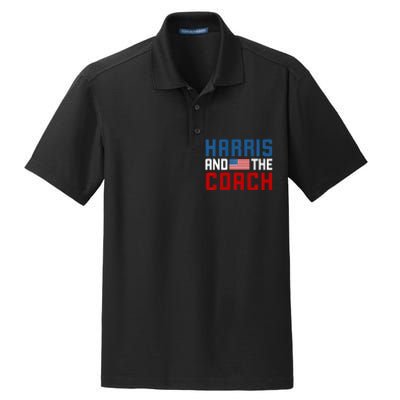 Kamala Harris And The Coach Premium Dry Zone Grid Polo