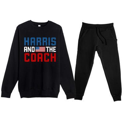 Kamala Harris And The Coach Premium Premium Crewneck Sweatsuit Set