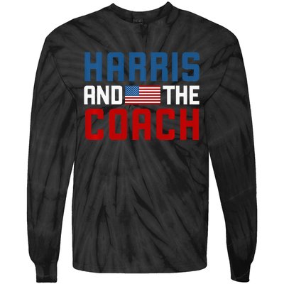 Kamala Harris And The Coach Premium Tie-Dye Long Sleeve Shirt