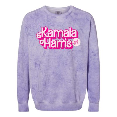 Kamala Harris And Tim Colorblast Crewneck Sweatshirt