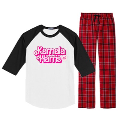 Kamala Harris And Tim Raglan Sleeve Pajama Set