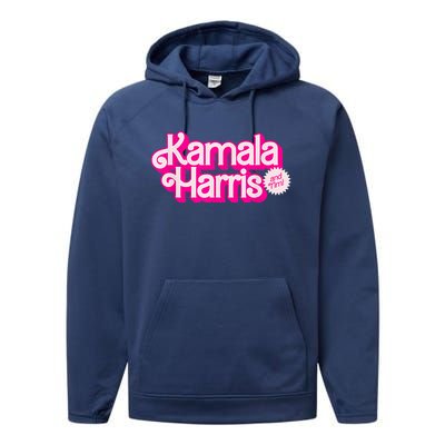 Kamala Harris And Tim Performance Fleece Hoodie