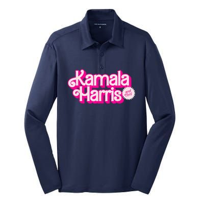 Kamala Harris And Tim Silk Touch Performance Long Sleeve Polo