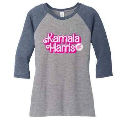 Kamala Harris And Tim Women's Tri-Blend 3/4-Sleeve Raglan Shirt