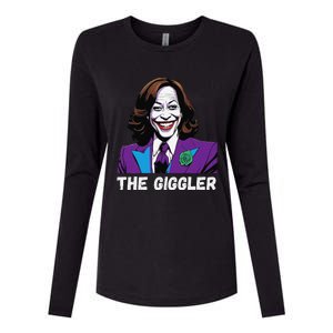 Kamala Harris As The Giggler Womens Cotton Relaxed Long Sleeve T-Shirt