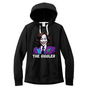 Kamala Harris As The Giggler Women's Fleece Hoodie