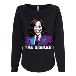 Kamala Harris As The Giggler Womens California Wash Sweatshirt