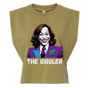 Kamala Harris As The Giggler Garment-Dyed Women's Muscle Tee