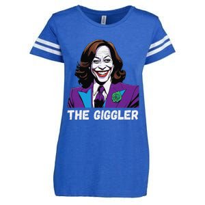 Kamala Harris As The Giggler Enza Ladies Jersey Football T-Shirt