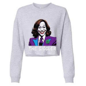 Kamala Harris As The Giggler Cropped Pullover Crew