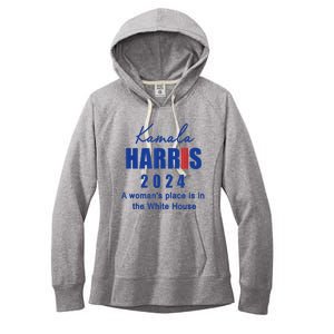 Kamala Harris A Womans Place Is In The White House Women's Fleece Hoodie