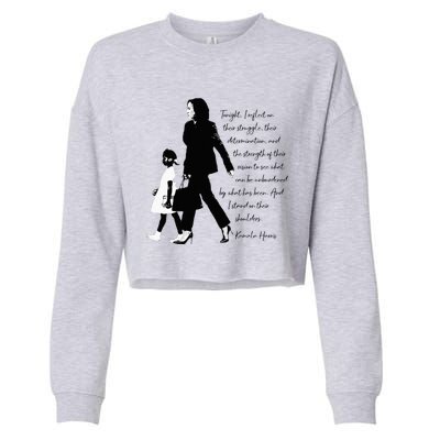 Kamala Harris And Ruby Bridges Cropped Pullover Crew