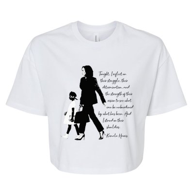 Kamala Harris And Ruby Bridges Bella+Canvas Jersey Crop Tee