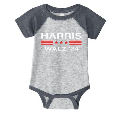 Kamala Harris And Tim Walz For President 2024 Campaign Infant Baby Jersey Bodysuit