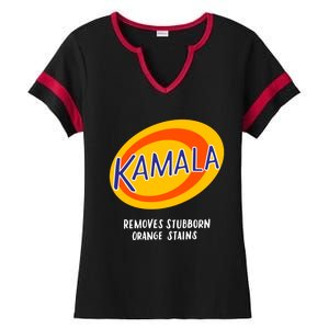 Kamala Harris Antitrump Vote Removes Stubborn Orange Stains Cute Gift Ladies Halftime Notch Neck Tee