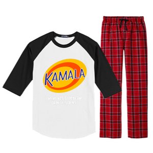 Kamala Harris Antitrump Vote Removes Stubborn Orange Stains Cute Gift Raglan Sleeve Pajama Set