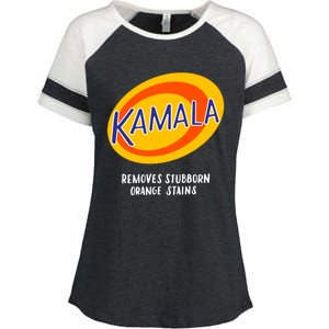 Kamala Harris Antitrump Vote Removes Stubborn Orange Stains Cute Gift Enza Ladies Jersey Colorblock Tee