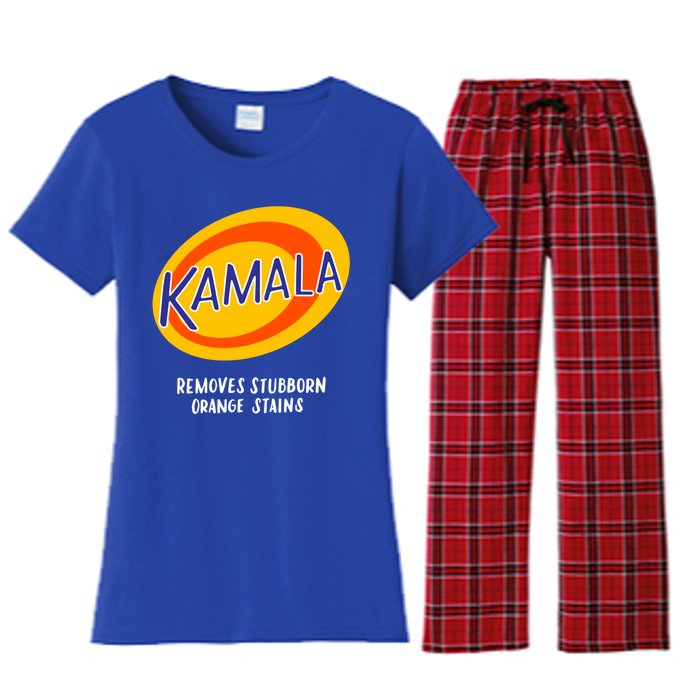 Kamala Harris Antitrump Vote Removes Stubborn Orange Stains Cute Gift Women's Flannel Pajama Set