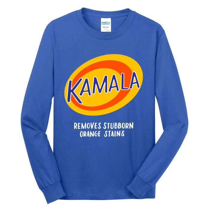 Kamala Harris Antitrump Vote Removes Stubborn Orange Stains Cute Gift Tall Long Sleeve T-Shirt