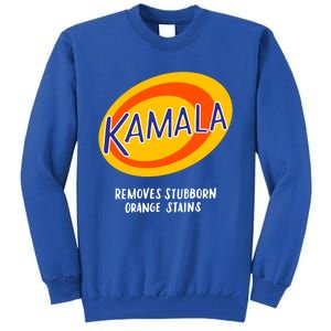 Kamala Harris Antitrump Vote Removes Stubborn Orange Stains Cute Gift Tall Sweatshirt