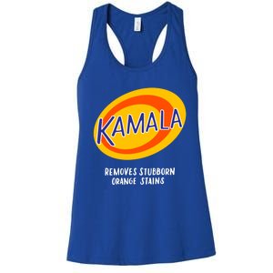 Kamala Harris Antitrump Vote Removes Stubborn Orange Stains Cute Gift Women's Racerback Tank