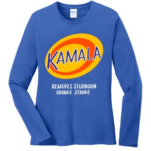 Kamala Harris Antitrump Vote Removes Stubborn Orange Stains Cute Gift Ladies Long Sleeve Shirt