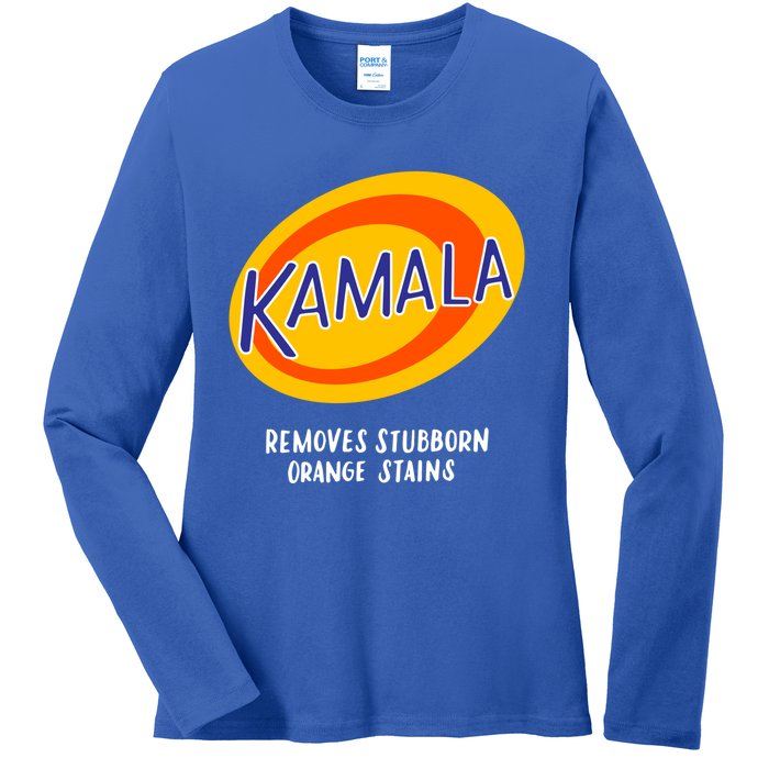 Kamala Harris Antitrump Vote Removes Stubborn Orange Stains Cute Gift Ladies Long Sleeve Shirt