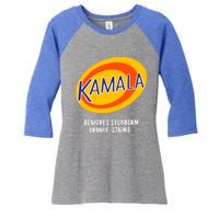 Kamala Harris Antitrump Vote Removes Stubborn Orange Stains Cute Gift Women's Tri-Blend 3/4-Sleeve Raglan Shirt