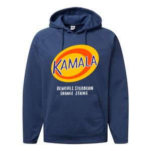 Kamala Harris Antitrump Vote Removes Stubborn Orange Stains Cute Gift Performance Fleece Hoodie