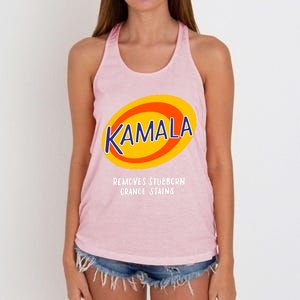 Kamala Harris Antitrump Vote Removes Stubborn Orange Stains Cute Gift Women's Knotted Racerback Tank