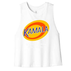 Kamala Harris Antitrump Vote Removes Stubborn Orange Stains Cute Gift Women's Racerback Cropped Tank