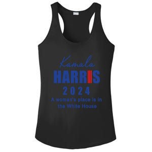 Kamala Harris A Place Is In The White House Cute Gift Ladies PosiCharge Competitor Racerback Tank